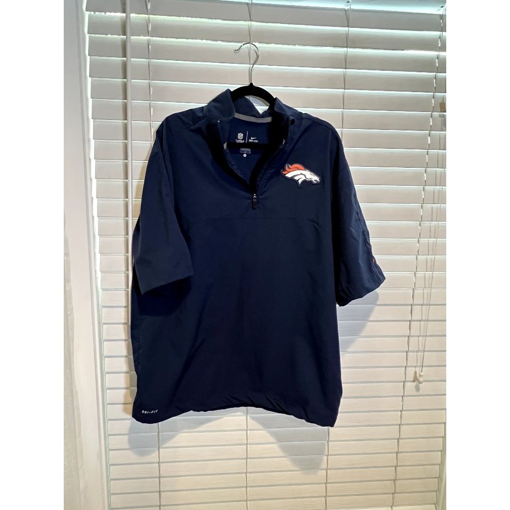 Nike OnField Denver Broncos 1/4‎ Zip Pullover - Size L